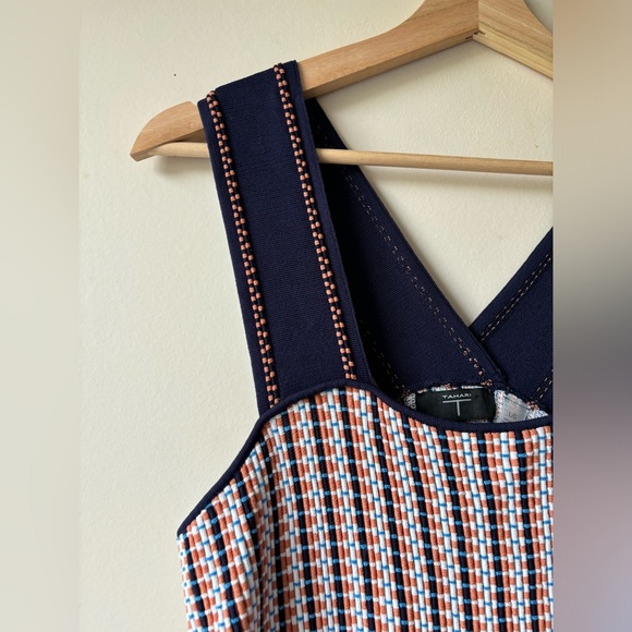 T TAHARI | Square Neck Ottoma Sleeveless Sweater Top | L - Picture 5 of 8